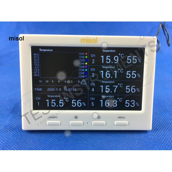 HP3001 MISOL WIRELESS WEATHER STATION WITH 8 SENSORS, 8 CHANNELS